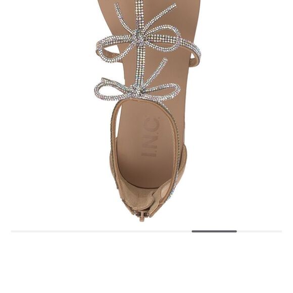 Macy’s New w/Box Gertrude Bling Bow Gladiator Sandals - Picture 5 of 13